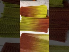 Customizado Doble tono de aluminio Chian Link Wire Mesh bobina Techo de cortina para hotel o restaurante