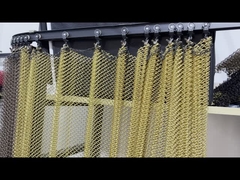 Cortina de malla metálica de oro decorativa Cortina de malla metálica para diseño de interiores