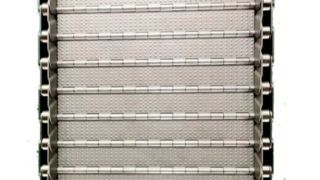 Cinta transportadora de malla de listones de placa de cadena de chip de chatarra con bisagras de acero con alto contenido de carbono de metal para máquina CNC