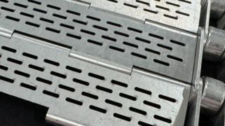 Cinta transportadora de placa de metal con orificio para horno de enfriamiento de túnel de horno de recocido de panadería