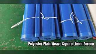 Cinta transportadora de malla de poliéster tejido liso para fabricación de papel