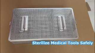 Cesta de esterilización de acero inoxidable para caja de autoclave médica
