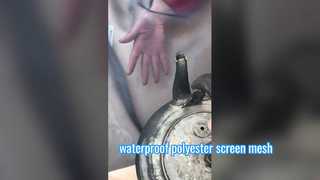 Malla impermeable de la pantalla del poliéster del color negro de 65 micrones