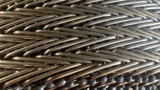 Malla de alambre da alta temperatura resistente a prueba de calor de la raspa de arenque del transportador de la panadería del metal 304 Bisc