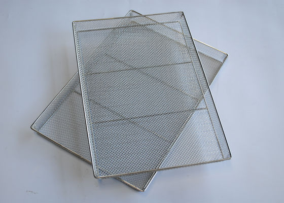 100kg pulidos Ss atan con alambre a Mesh Tray Durable Weave