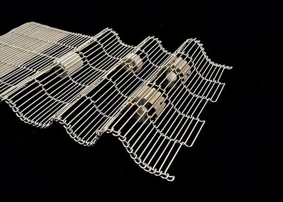 alambre Mesh Conveyor Belt Stainless Steel Flex For Chocolate plano de 3m m