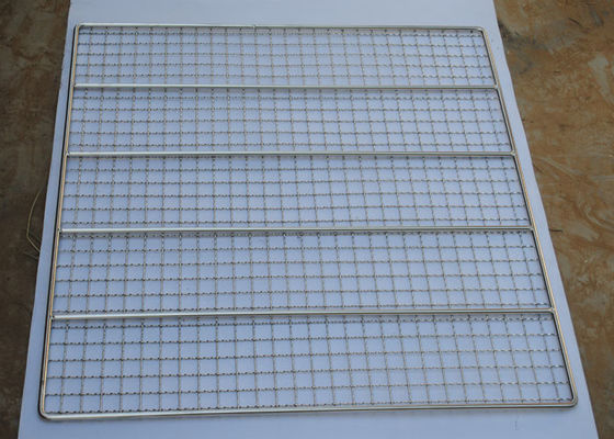 Alambre de acero inoxidable Mesh Grill For Baking Food de Oven Barbecue Net Cooking 2m m