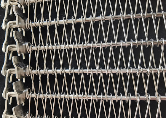 Un buen precio. industrias de Mesh Belt For Frozen Food del alambre de la categoría alimenticia de la anchura del 1.6m en línea