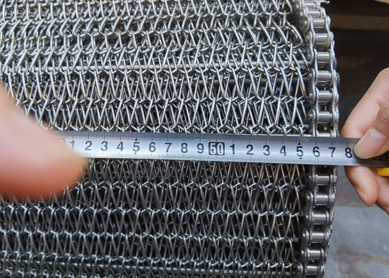 Un buen precio. La alambrada comercial 1.5m m Ss ata con alambre a Mesh Conveyor Belt For Corn Chips Biscuits en línea