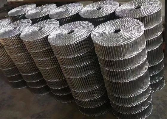 Correa plana de Flex Ladder Wire Mesh Conveyor para la transformación de los alimentos