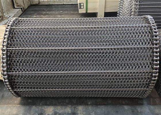 Alambre de cadena de acero inoxidable Mesh Conveyor Belt Rustproof de la armadura del diámetro 0.5mm-5m m