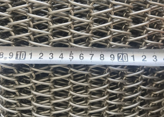 Alambre espiral Mesh Conveyor Belt Heat Resistant del acero inoxidable 2080 1050 grados