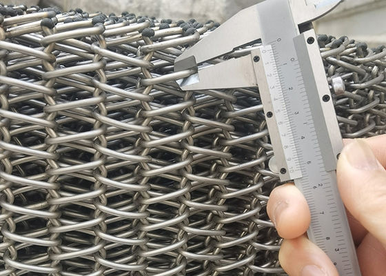Cinturón transportador de malla de alambre anticorrosión 15-25mpa resistencia a la tracción longitud 1m-100m