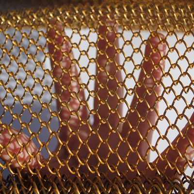 Metal decorativo de anodización de plata Mesh Wire Diameter 0.02mm-6.0m m para la seguridad