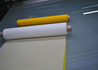 Un buen precio. Malla de la impresión de la pantalla del poliéster del certificado del FDA con blanco y amarillo en línea