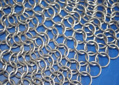 Un buen precio. Depurador de Chainmail del acero inoxidable de la categoría alimenticia para el Cookware del arrabio, forma redonda en línea