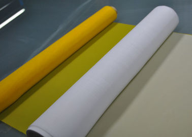 Un buen precio. Malla blanca/del amarillo 61T del poliéster de la pantalla para la impresión impresa de las placas de circuito en línea