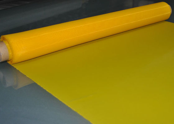 Malla de serigrafía de poliéster amarilla 48T 70 micras para vidrio