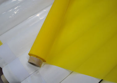 Un buen precio. 158 tela de malla del poliéster del micrón 47T para la impresión de cerámica, color blanco/del amarillo en línea