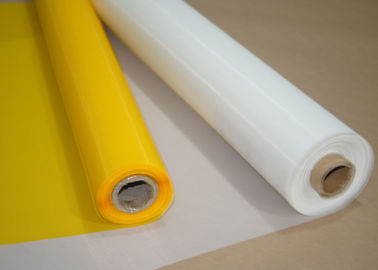 Un buen precio. Malla blanca/del amarillo del poliéster de empernado del paño 120 para la impresión de cristal, 158 micrones en línea