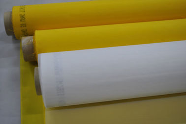 Un buen precio. malla de la impresión de la pantalla de 77T 100%Polyester para la impresión de la cerámica con color amarillo en línea