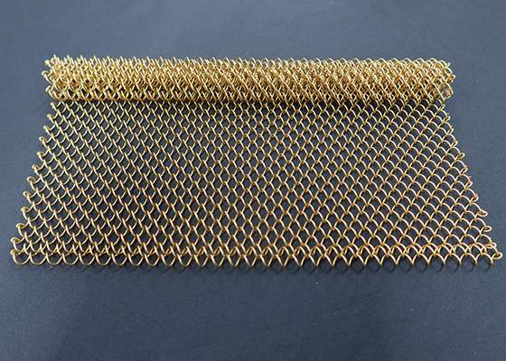 Un buen precio. pañería de la bobina de Mesh Drapery Decorative Wire Mesh del metal de 1.2m m para la cortina en línea