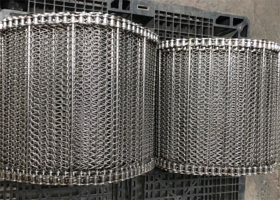 Un buen precio. Cadenas de acero inoxidable Ss 304 Cinturón transportador espiral Balanza metálica tejido de 180 grados en línea