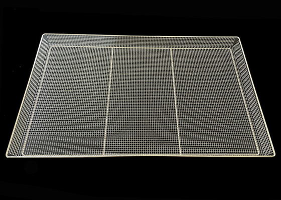 400 X 600 mm bandejas de malla de alambre de acero inoxidable encrucijadas para secado de alimentos