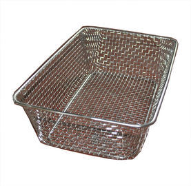 Un buen precio. Cesta de alambre tejida de metal del alambre de la categoría alimenticia, cestas de la malla de alambre del acero inoxidable en línea