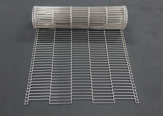 1 mm de alimento de chocolate Enrober de malla de alambre de cinta transportadora de acero inoxidable Flat Flex