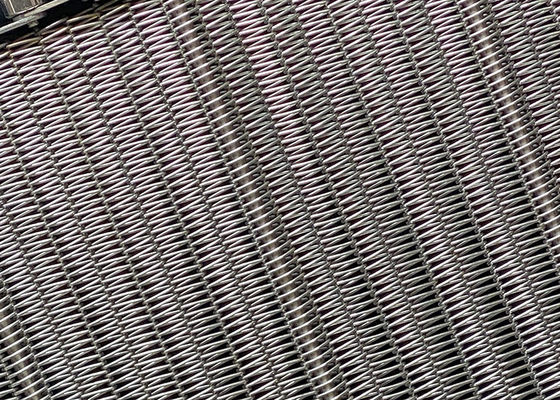 Cinturón de acero inoxidable Gratex de grado alimenticio Cinturón de conector de malla de alambre para la industria alimentaria