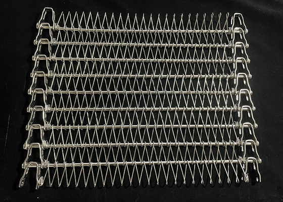 Un buen precio. Cinturón transportador de acero inoxidable con barras flexibles de malla de alambre espiral de congelador para transportador espiral de múltiples niveles en la industria alimentaria en línea