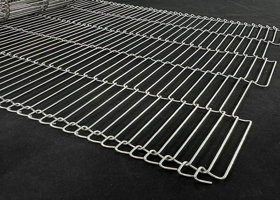 Cinturón transportador de malla de alambre de escalera de acero inoxidable de grado alimenticio para chocolate y huevo