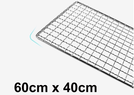 Un buen precio. Grill de barbacoa de calidad alimentaria a medida 304 Acero inoxidable Rectangular de malla de alambre bandeja de horneado en línea