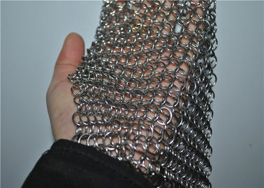 Un buen precio. Depurador cuadrado de Chainmail del acero inoxidable con el limpiador del arrabio no tóxico, en línea
