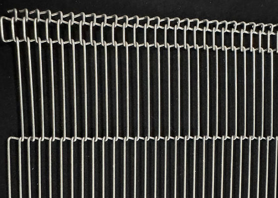 Profesional 304 316 acero inoxidable escalera plana flexible cinta transportadora de malla de alambre para enrober de chocolate