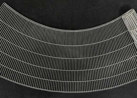 Cinturón transportador de alambre plano resistente a la corrosión de 2 mm-10 mm