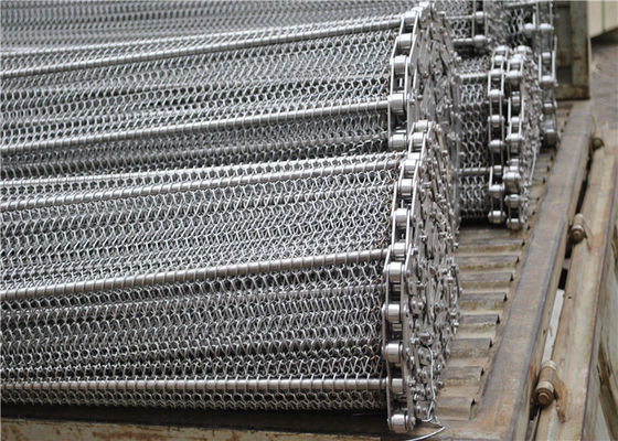 Banda transportadora de la malla del acero inoxidable, resistencia térmica de herradura de la malla de alambre