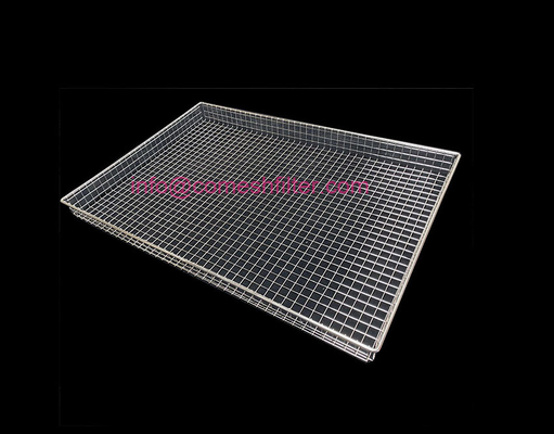 Un buen precio. Acero inoxidable 304 316 Desinfección por ultrasonidos de malla de alambre Grill Cesta de comida bandeja para freír vapor esterilizante lavado en línea