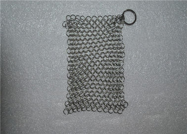 Un buen precio. Peso ligero cuadrado del limpiador del arrabio de Chainmail del acero inoxidable de la forma en línea