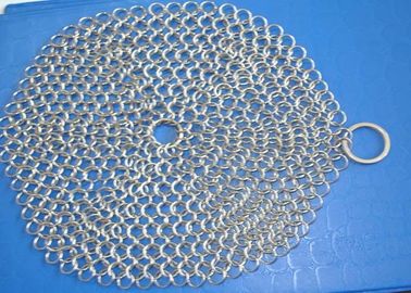 Un buen precio. Depurador pulido de Chainmail del acero inoxidable de 304 alambres para la forma redonda de la cacerola de la empanada en línea