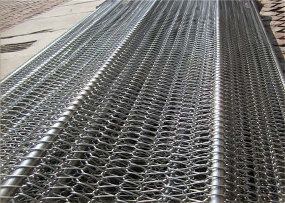 Correa plana profesional del alambre de la flexión, banda transportadora inoxidable equilibrada para el transportador