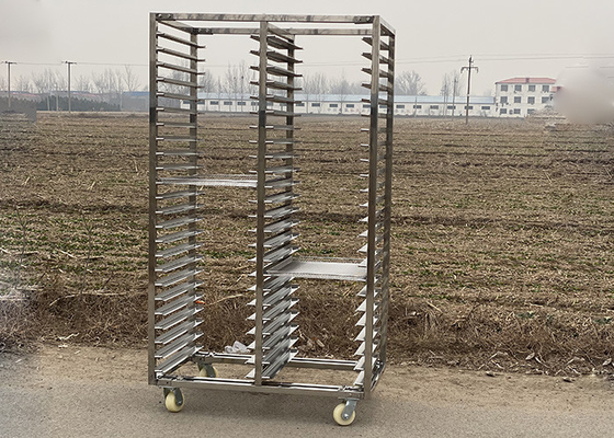 Panadería Estacionamiento de refrigeración de acero inoxidable para horno rotativo