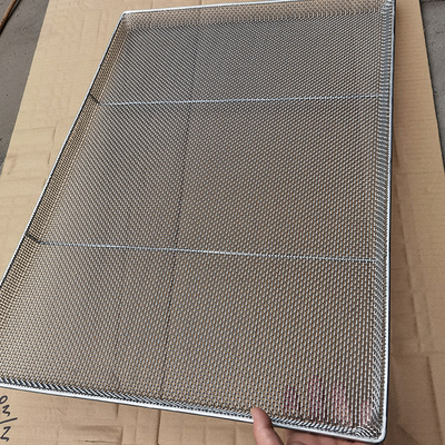 Un buen precio. Tableros de malla de acero inoxidable 304 de 660 mm x 450 mm, duraderos, para hornear, secar, enfriar, industria alimentaria en línea