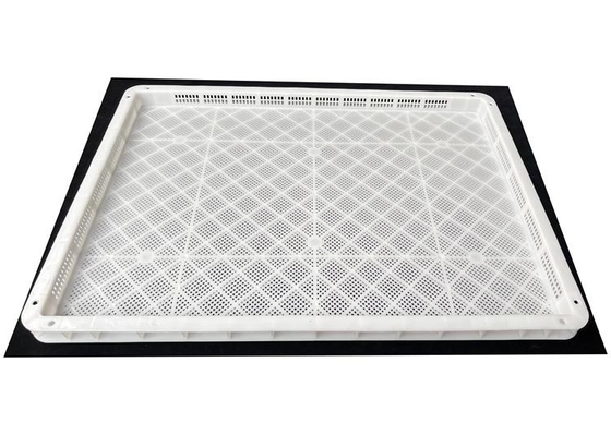Grado alimenticio Hdpe PP bandejas de secado de plástico para curado venta bandejas de plástico para secado de alimentos apilables