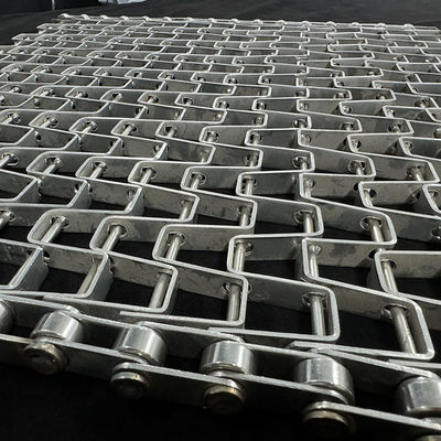 Un buen precio. Cinturón transportador de cableado plano metálico con malla de panal de miel conducido por cadena para industrias de corte por láser en línea