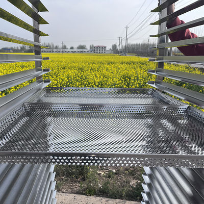 Resistencia al calor ensamblado 20 bandejas 304 deshidratador de acero inoxidable de secado de frutas carruaje para la piña de mango
