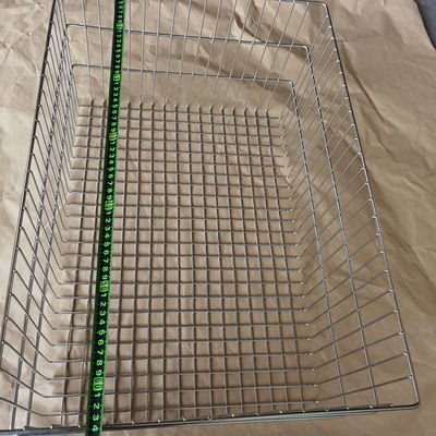 Tamaño personalizado 304 acero inoxidable malla de alambre horno panadería cesta de pan para el supermercado