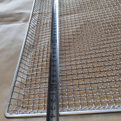 calidad Profesional 800 x 600 mm 304 de acero inoxidable malla de alambre horno horneado bandeja de rosquillas Fábrica