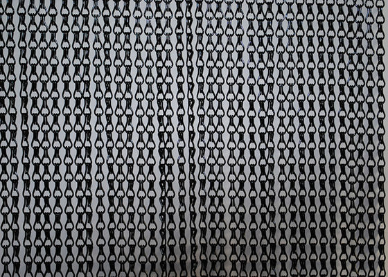 Un buen precio. Cortina de malla metálica de doble gancho / Cortina de eslabones de cadena de aluminio / Pantalla de cadena en línea